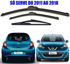 Kit Palheta Limpador Parabrisa Nissan March 2015 2016 2017 2018
