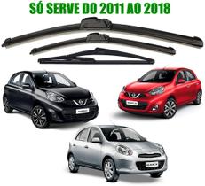 Kit Palheta Limpador Parabrisa Nissan March 2015 2016 2017 2018