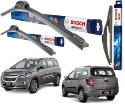 Kit Palheta Limpador Parabrisa Original Bosch Chevrolet Spin 2012 2013 2014 2015 2016 2017 2018 2019