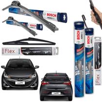 kit Palheta Limpardor Parabrisa Dianteira Bosch + Traseira Vetor Hb20 2013 2014 2015 2016 2017 2018