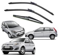 Kit Palheta Vclear Fiesta cod 2116A + Palheta traseira c/ braço Cinoy