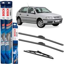 Kit Palhetas Bosch Dianteira Aerofit Traseira Rear P/ Gol G3 Kit Palhetas Bosch Dianteira Aerofit Traseira Rear P/ Gol G3
