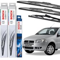 Kit Palhetas Bosch Dianteiras + Traseira Palio 2004 a 2012 Kit Palhetas Bosch Dianteiras + Traseira Palio 2004 a 2012