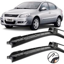 Kit Palhetas De Silicone Limpador Para-brisa 21" 19" Chery Cielo Kit Palhetas De Silicone Limpador Para-brisa 21" 19" Chery Cielo