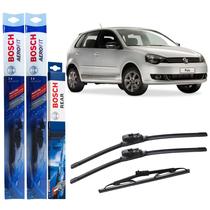 Kit Palhetas Dianteira Traseira Bosch Para Polo 2010 A 2014