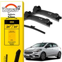 Kit Palhetas Dianteiras e Traseira Dyna Original Onix Até 2018 para Limpador de Parabrisa