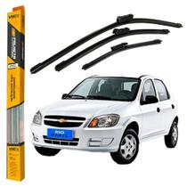 Kit Palhetas Limpador De Parabrisa Dianteiro Para Chevrolet Celta 2004 2005 2006 2007 2008 2009 2010 2011 2012 2013 2014
