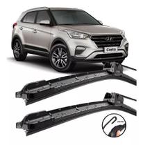 Kit Palhetas Limpador Parabrisa Silicone Hyundai Creta