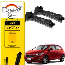 Kit Palhetas Parabrisa Dianteiro Dyna Original Onix 2012 a 2018 para Vidro Dianteiro