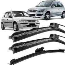 Kit Palhetas Silicone Limpador Parabrisa 18" 18" 15E" Celta 2004 Até 2013 Kit Palhetas Silicone Limpador Parabrisa 18" 18" 15E" Celta 2004 Até 2013