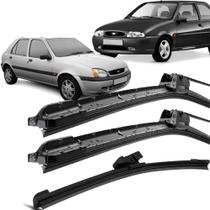 Kit Palhetas Silicone Limpador Parabrisa 19" 19" 16E" Fiesta 1996 À 2007 Kit Palhetas Silicone Limpador Parabrisa 19" 19" 16E" Fiesta 1996 À 2007