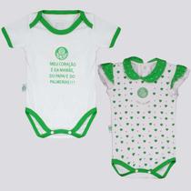 Kit Palmeiras Bodys Heart Verde e Shield Verde Kit Palmeiras Bodys Heart Verde e Shield Verde