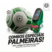 Kit Palmeiras Bola Futebol Sintética e Relógio Infantil Kit Palmeiras Bola Futebol Sintética e Relógio Infantil