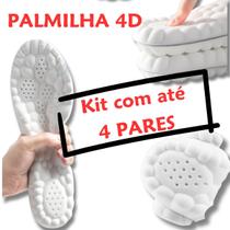Kit Palmilha 4D Para Fascite Plantar Esporão Dor Confortavel