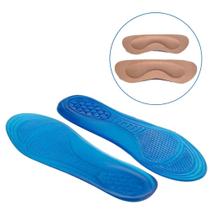Kit Palmilha De Gel Com Ajuste De Calcanhar Sapatos