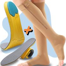 Kit Palmilha Espuma Nasa Meia Zíper Sem Ponteira Original Kit Palmilha Espuma Nasa Meia Zíper Sem Ponteira Original