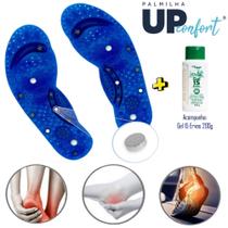 Kit Palmilha Magnética Massagem Terapia Do-in + Gel 15 Ervas