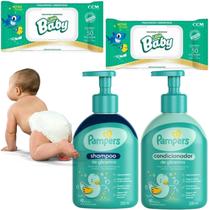 Kit Pampers 50unidade LittleBaby Toalhinhas umedecidas 200ML