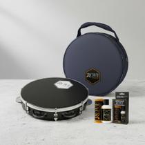 Kit Pandeiro 10" Rove Music 87abs Bk Preto/pele Preta