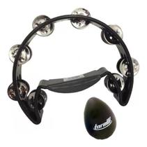 Kit Pandeiro Meia Lua Pandeirola Pml + Egg Shaker Liverpool