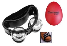 Kit Pandeiro/Pandeirola de Pé com Ganza/Ovinho Plástico Kit Pandeiro/Pandeirola de Pé com Ganza/Ovinho Plástico