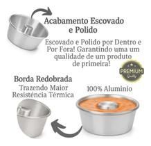 Kit Panela 2 Em1 Multifuções Antiaderente Forma Pudim E Bolo Preto