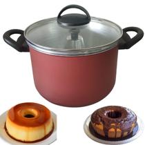 Kit Panela 2 Em1 Multifuções Antiaderente Forma Pudim E Bolo Kit Panela 2 Em1 Multifuções Antiaderente Forma Pudim E Bolo