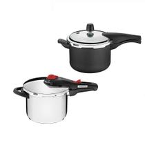 KIT - Panela de pressão 6L Aço linha solar + Panela de pressão 4,5L Vancouver Grafite - Tramontina