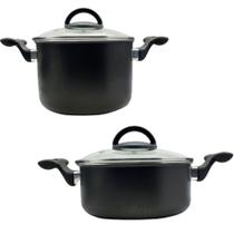 Kit Panela E Caldeirão 18cm Antiaderente Kit Panela E Caldeirão 18cm Antiaderente