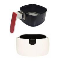 Kit Panela e Cesta Vermelha P/ Airfryer Philips Walita Ri9220 Original Kit Panela e Cesta Vermelha P/ Airfryer Philips Walita Ri9220 Original