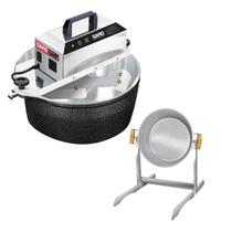 Kit Panela Elétrica Automática de Brigadeiro + Suporte Vira Panela Saro