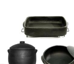 Kit Panela Moquequeira De Barro E Telha P/ Moqueca De Peixe Kit Panela Moquequeira De Barro E Telha P/ Moqueca De Peixe