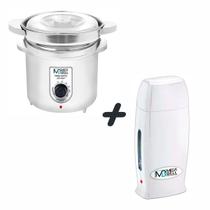 Kit Panela Termocera Megabell 400g Com REFIL + Aparelho Aquecedor de CeraRoll On