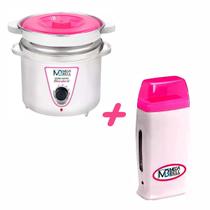 Kit Panela Termocera Megabell 900g Com REFIL + Aparelho Aquecedor de CeraRoll on
