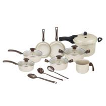 Kit Panelas 11Peças Bianco Bege D'Italia Baunilha Dona Chefa