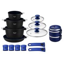 Kit Panelas Antiaderente Euro Home com Marmita Inox Kit Panelas Antiaderente Euro Home com Marmita Inox