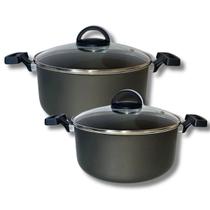 Kit Panelas Panela France Tamanho Grande Nº22 E Nº24 Antiaderente Kit Panelas Panela France Tamanho Grande Nº22 E Nº24 Antiaderente