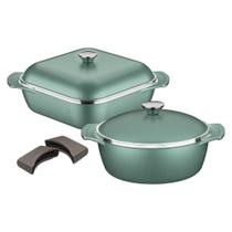 Kit Panelas Tramontina Lyon Alumínio Antiaderente Starflon High Perfomance Verde Esmeralda 4 Peças Tramontina Kit Panelas Tramontina Lyon Alumínio Antiaderente Starflon High Perfomance Verde Esmeralda 4 Peças Tramontina