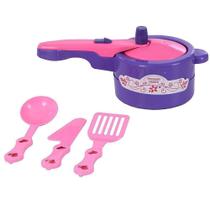 Kit Panelinha De Pressão Com 3 Acessórios De Brinquedo - Fmsp Kit Panelinha De Pressão Com 3 Acessórios De Brinquedo - Fmsp