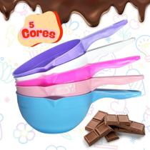 Kit Panelinha Multiuso Confeitaria Confeiteiro Derreter Chocolate Microondas 850ml