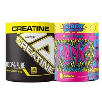 Kit Panic Creatine Adaptogen Creatina Pré-treino pote 300g