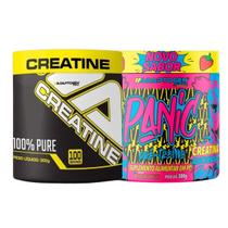 Kit Panic Creatine Adaptogen Creatina Pré-treino pote 300g