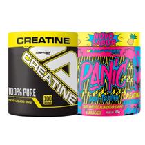 Kit Panic Creatine Adaptogen Creatina Pré-treino pote 300g