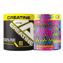 Kit Panic Creatine Adaptogen Creatina Pré-treino pote 300g