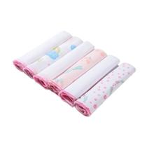 Kit Paninho de Boca Karinho Papi 6 un 40x40 cm Algodão Bebe Kit Paninho de Boca Karinho Papi 6 un 40x40 cm Algodão Bebe