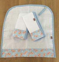 Kit Pano de Boca Raposa Azul