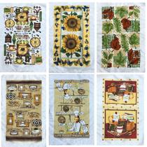 Kit Pano de Copa Felpudo Estampado 3 peças Sortido Kit Pano de Copa Felpudo Estampado 3 peças Sortido