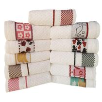 Kit Pano de Copa LmPeter Atoalhado Com Barra Decorada Jacquard 48cmx75cm(02 Unidade)Branco Kit Pano de Copa LmPeter Atoalhado Com Barra Decorada Jacquard 48cmx75cm(02 Unidade)Branco