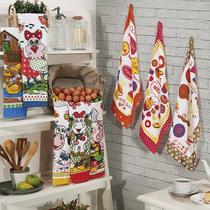 Kit pano de copa veneza - 6 pçs - dianneli Kit pano de copa veneza - 6 pçs - dianneli