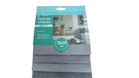 Kit Pano de Limpeza Microfibra Multiuso com 4 unidades 30 x 40 cm